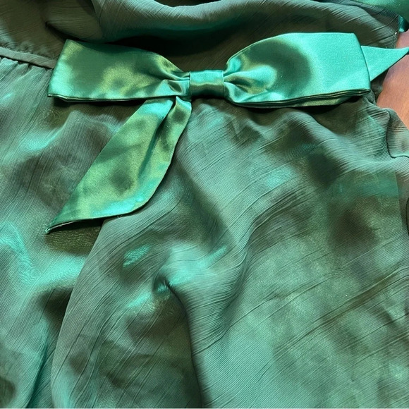 Victoria's Secret Gold Label Emerald Green Slip Chemis  Built in Shorts Sheer L - Picture 7 of 13